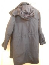 kabát /bundu modrý dlhý 106cm Lands-End