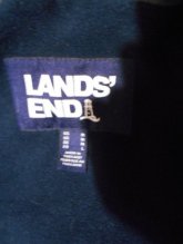kabát /bundu modrý dlhý 106cm Lands-End