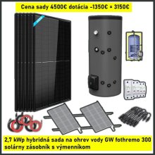 Kompletná sada na ohrev vody