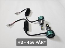 LED H3 MINI AJ INE TYPY