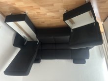 Sedacia súprava rohová s taburetkou