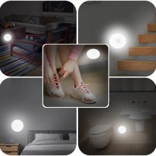 Nočné svetlo s 8 LED svetlami, čidlom pohybu
