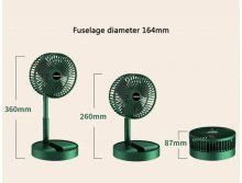 USB dobíjací teleskopický ventilátor