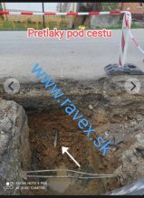 Pretlak pod cestou , pretlaky , prepich