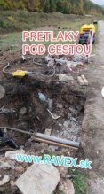 Pretlak pod cestou , pretlaky , prepich