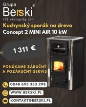 Moderný kuchynský sporák Concept 2 MINI AIR 10Kw
