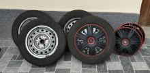 Predám plechové disky + zimné pneu Barum Polaris 6 – fotografia 1