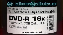 Traxdata DVD - R 4.7 GB  Printable 0,18 €/ks