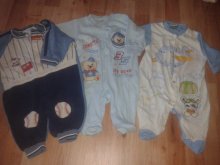 Chlapčenské oblečenie  1-9 mesiac za 1-2 euro/kus