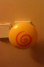 LED lampa s nálepkami do detskej izby - slimáčik